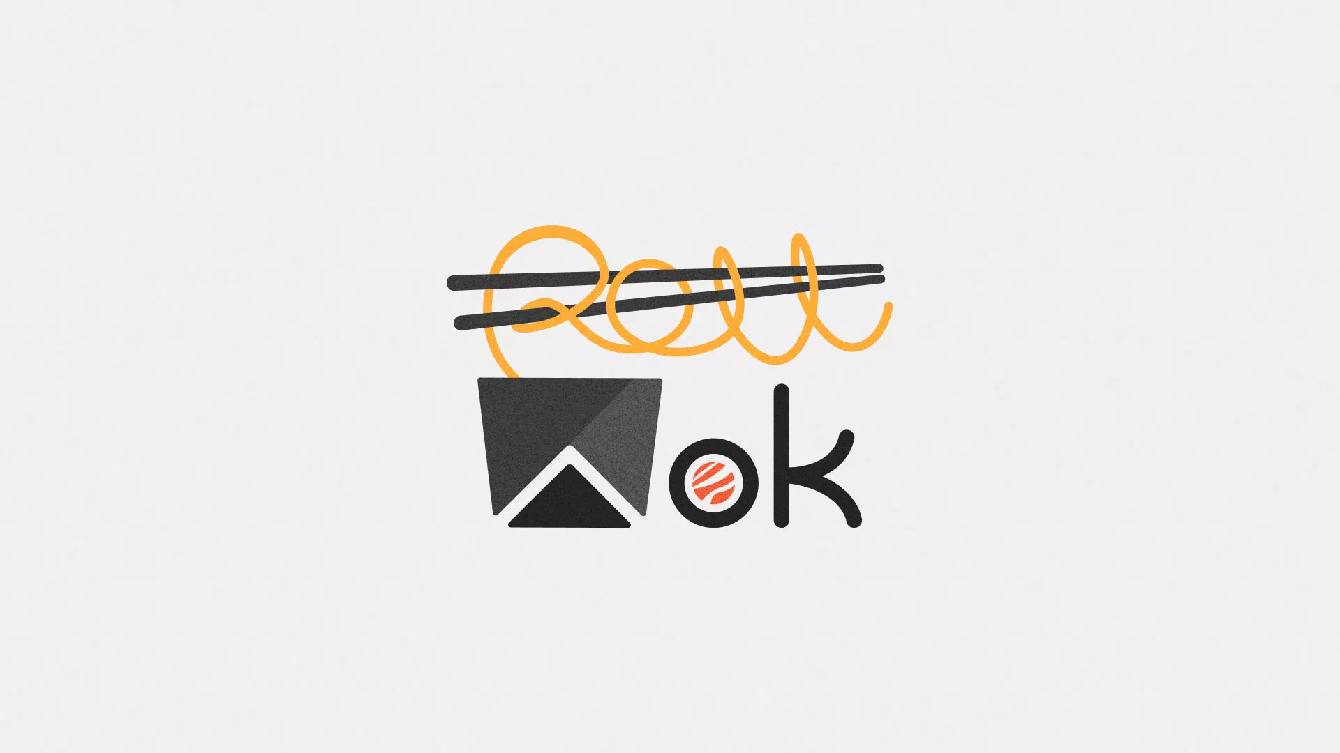 Разработка логотипа суши-бара «Roll Wok Club» в Фурманове